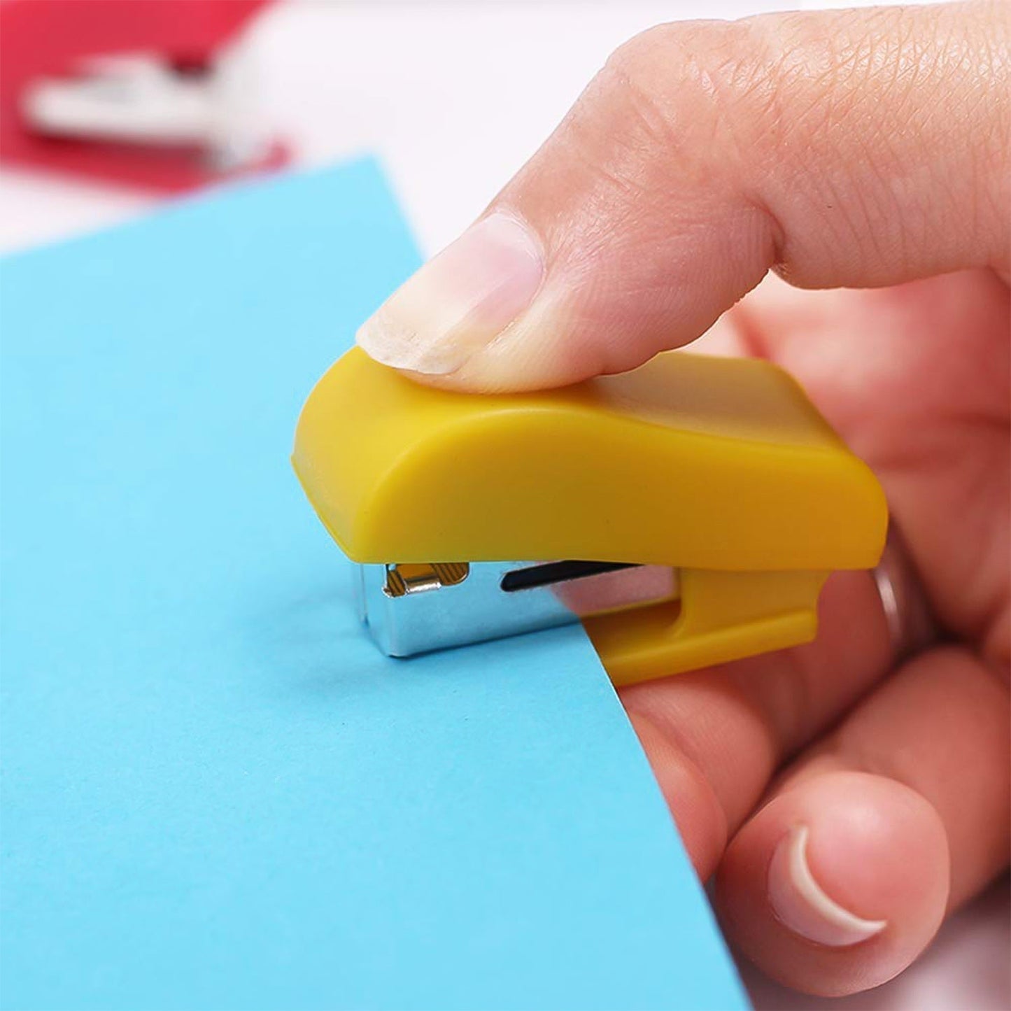 Mini Stapler Set with Staples – Assorted Colors | No.10 Staplers with Pins (20 pcs Set)