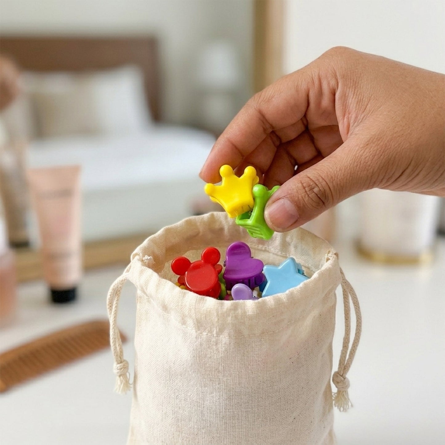 Colorful Mini Hair Claw Clips Set (1 Set)