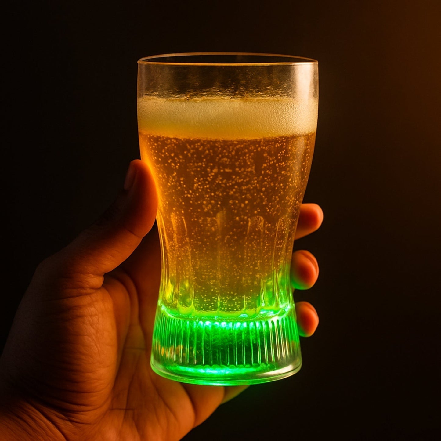 Plastic Fancy LED Light Glass 200 ML (1 Pc)