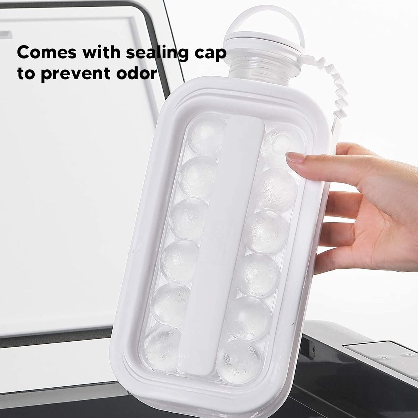 Ice Cube Trays 2 in 1 Portable Ice Ball Maker, 17 Round Ice Cube Mold (1 Pc)