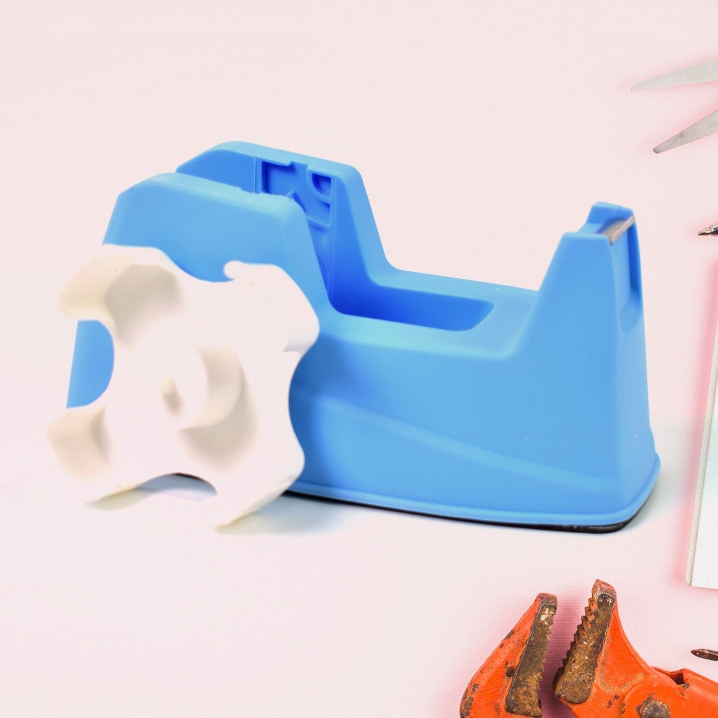 Plastic Tape Dispenser Cutter for Home Office use (1 pc / Big)