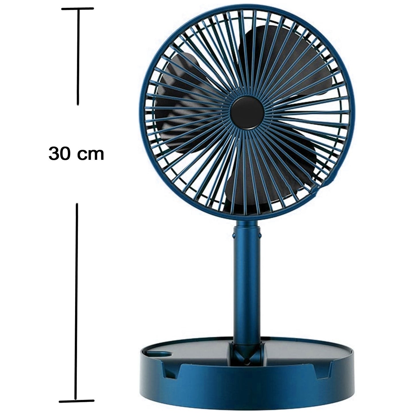 Adjustable Portable Desktop Fan - Telescopic Silent Personal Cooling for Office & Travel (Battery Not Include)
