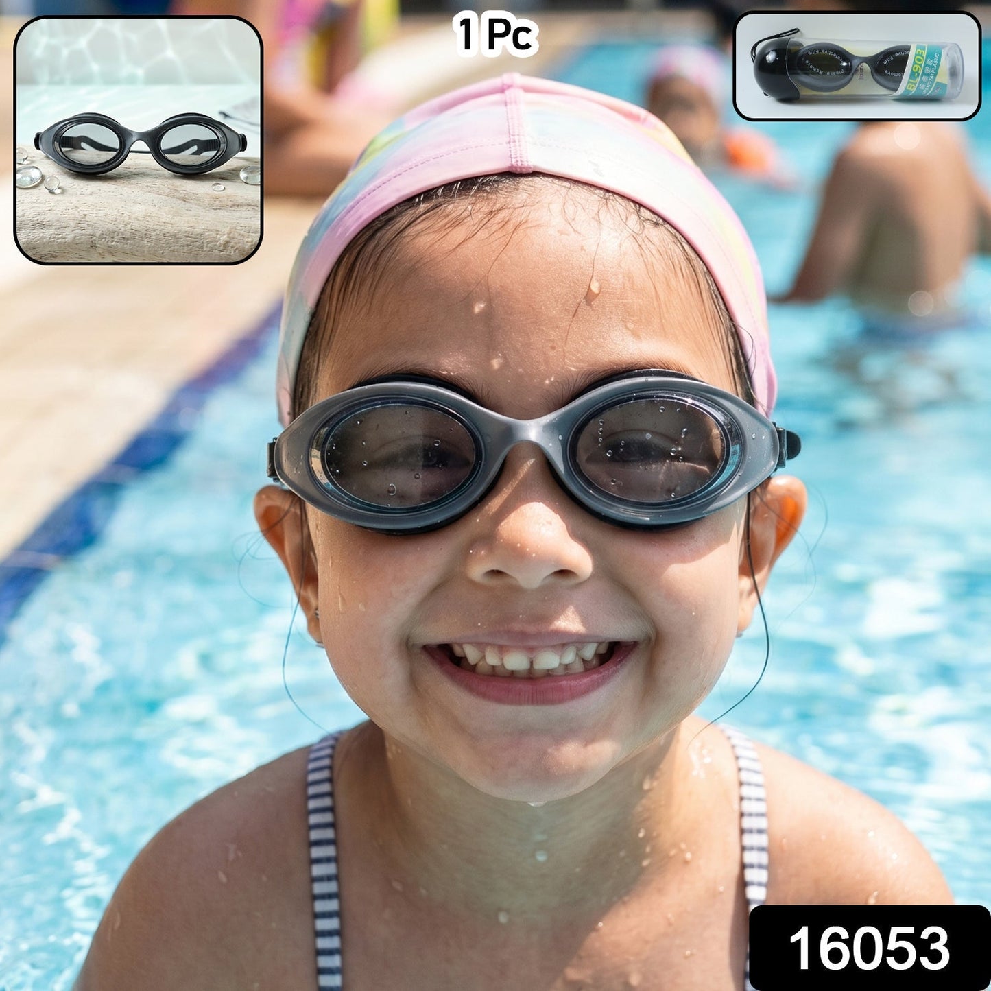 Kids UV Protection Swimming Goggles with Anti-Fog Lens and Comfortable Fit – 1 Pc