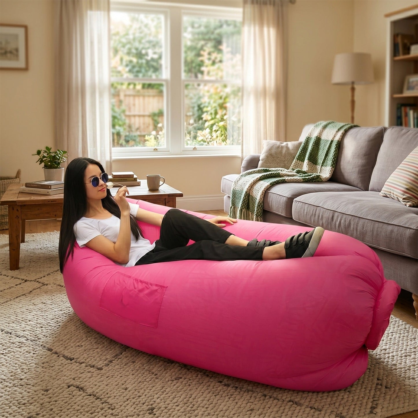 Inflatable Lounger Air Sofa (1 Pc)
