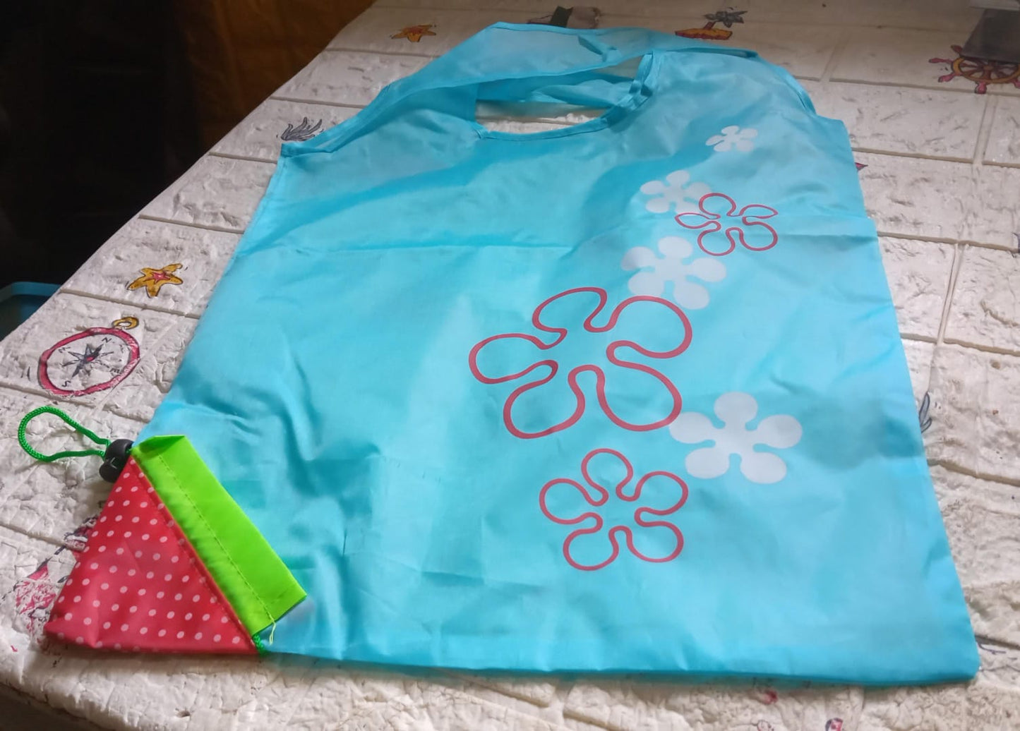 Reusable Grocery Bags - Reusable Bags With Handles (1 Pc / Mix Color)
