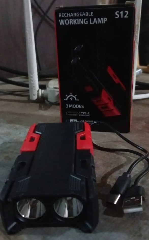 Rechargeable Mini LED Flashlight with Power Bank, 3 Modes (1 Pc, 800mAh)