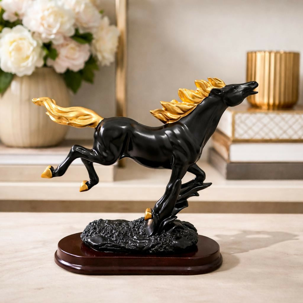 Running Horse Showpiece Statue for Home Decor Tabletop