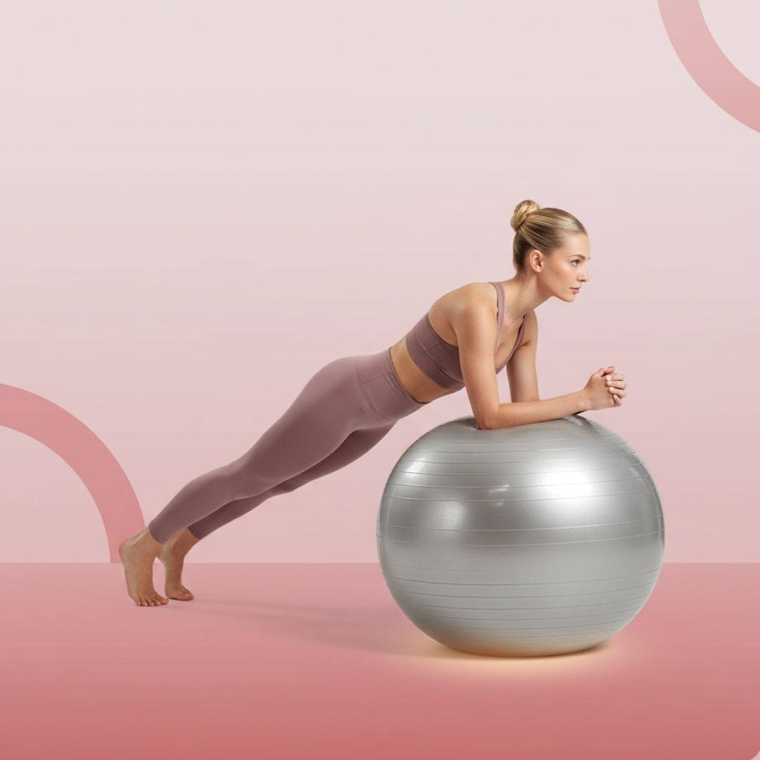 🎠🎠Heavy Duty Gym Ball Non-Slip Stability Ball with Foot Pump for Total Body Fitness (Copy)