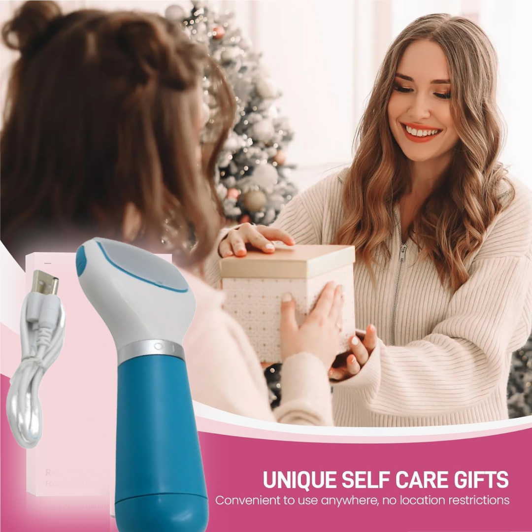 Electronic Dry Foot File, Callous Remover for Feet, Electric Foot with Roller Hard and Dead Skin- Regular Coarse, Baby smooth feet in minutes. For in home padicure foot care, Battery Powered & USB (Battery not included)