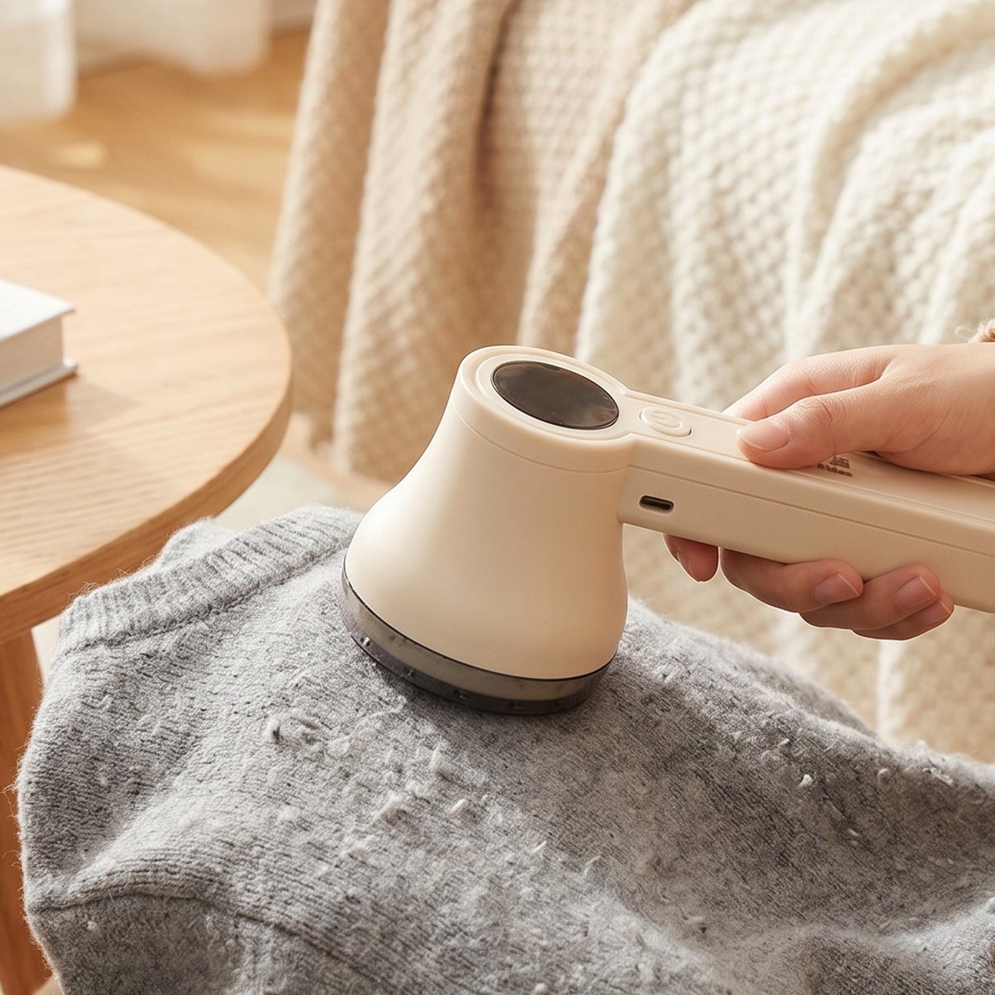 Rechargeable Electric Lint Remover & Fabric Shaver for Clothes, Sweaters, Sofa & Blankets (1 Pc)