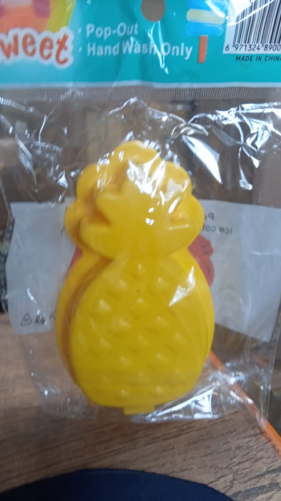 Pineapple Shape sicle Molds - Durable Silicone Ice Candy Cream Mould, DIY Ice Kitchen Tool