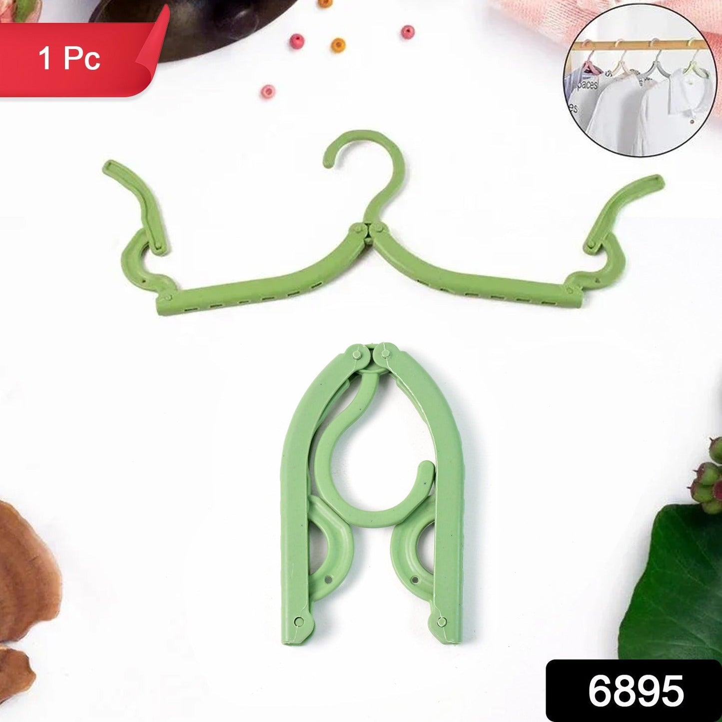 Travel Hangers, Portable Folding Clothes Hangers (1 Pc)