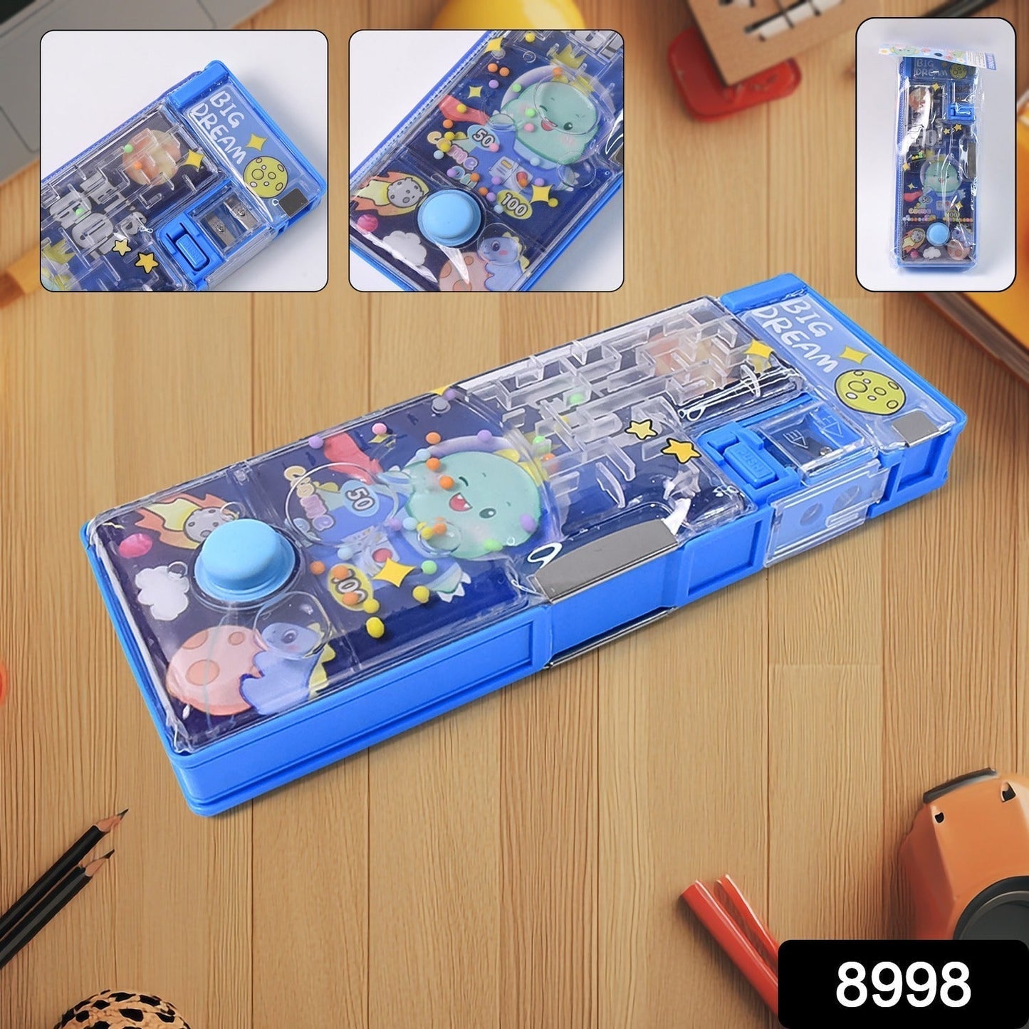Magnetic Pencil Case With Sharpener (1 Pc)