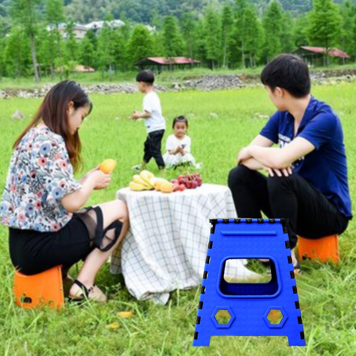 Plastic pick and move strong step stool table 18 INCH