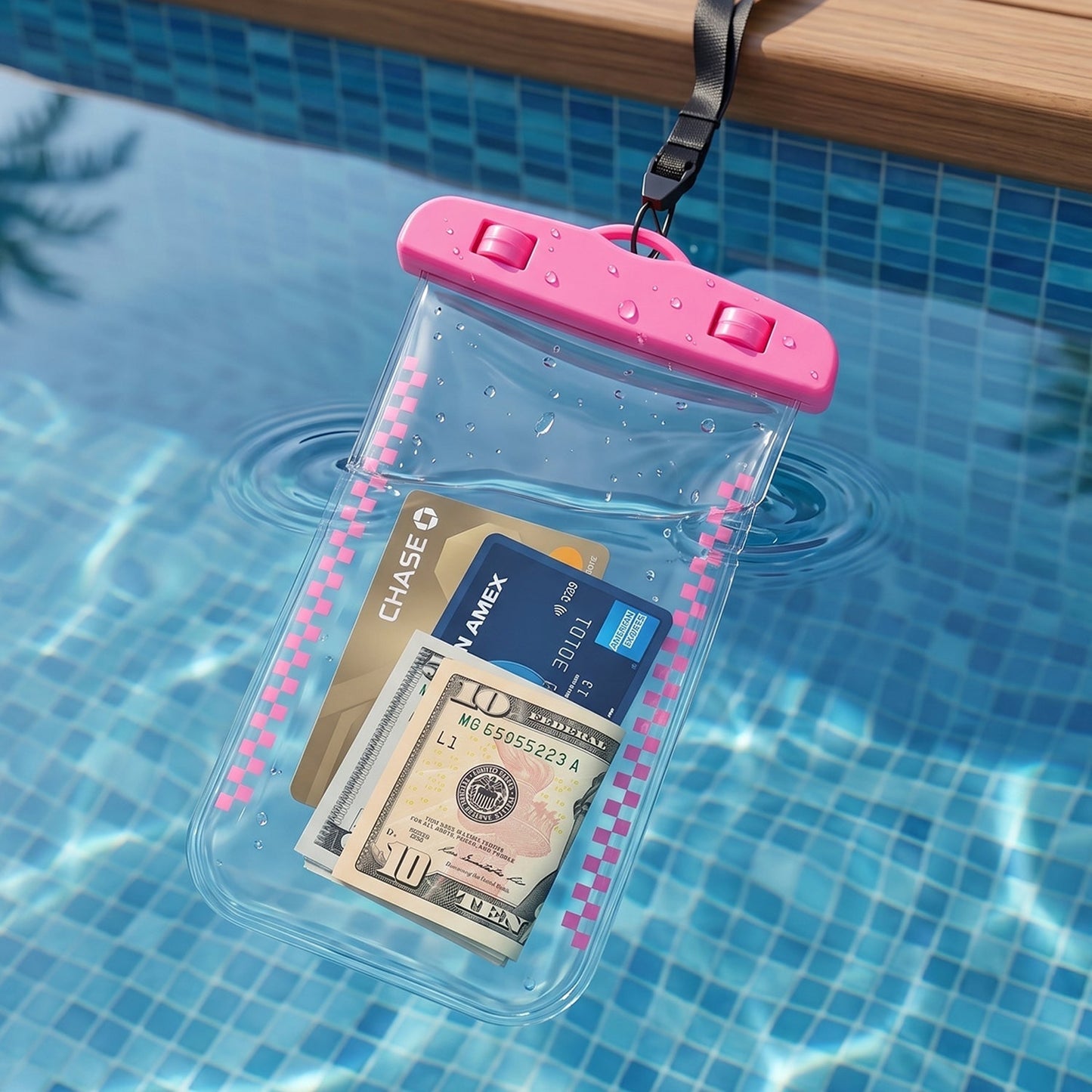 Waterproof Mobile Pouch Cover – 1 Pc Universal Sealed Phone Case with Lanyard