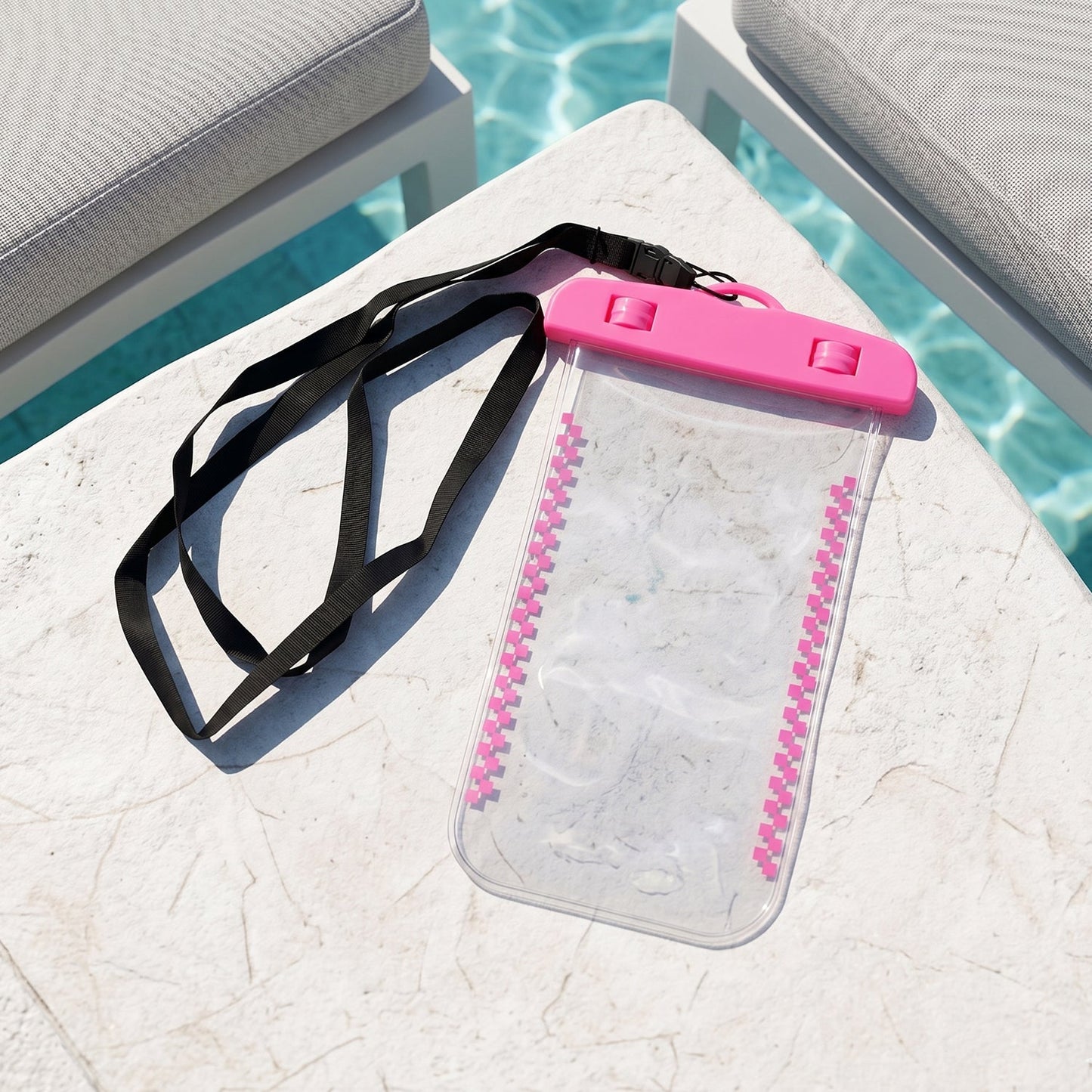Waterproof Mobile Pouch Cover – 1 Pc Universal Sealed Phone Case with Lanyard