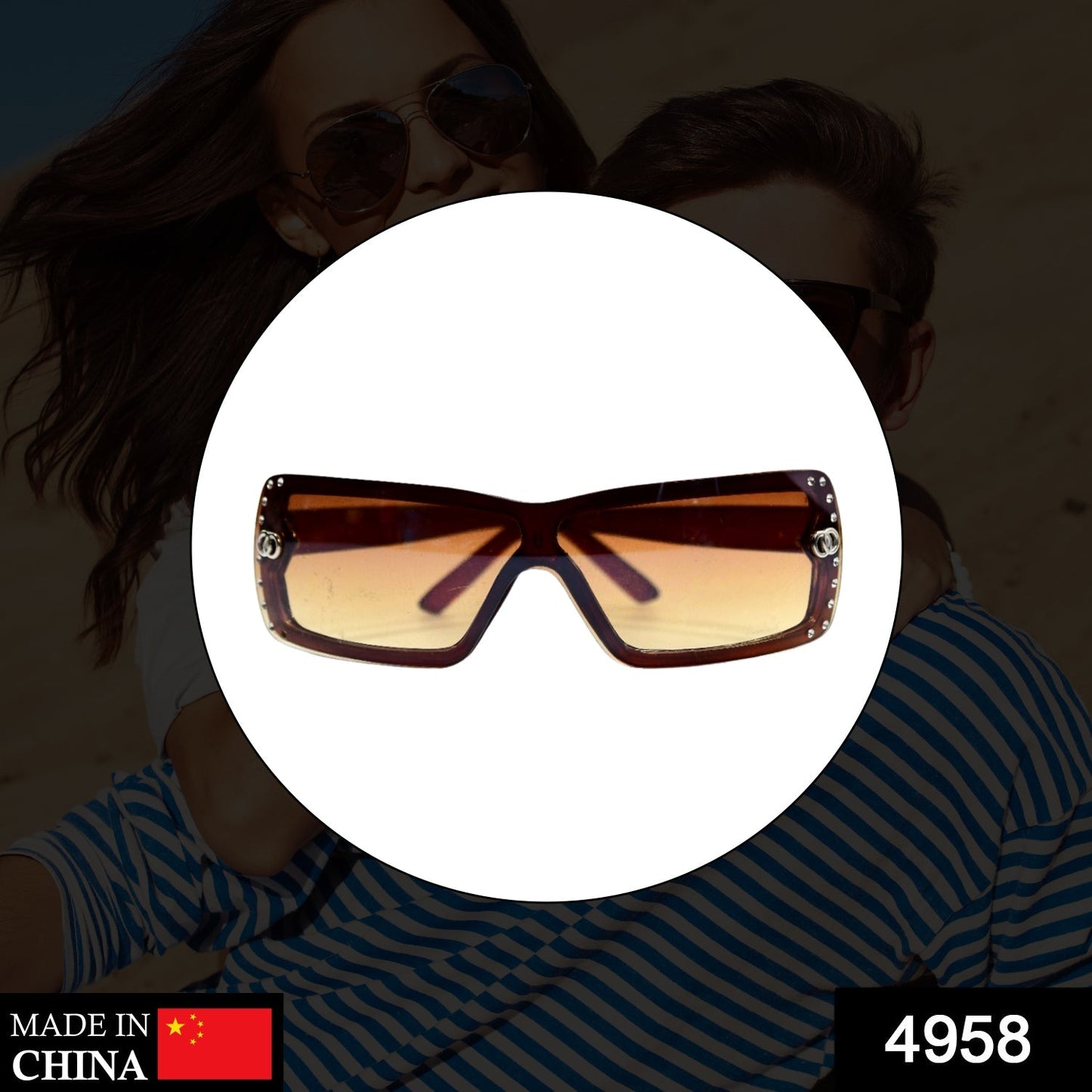 Retro Driving Sunglasses Vintage Fashion Frame (Moq - 3pc)