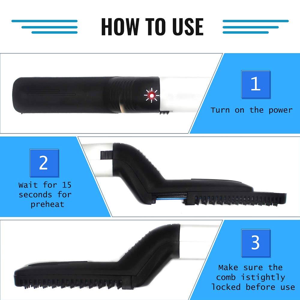 Men's Beard and Hair Curling Straightener (Modelling Comb), Hair accessories