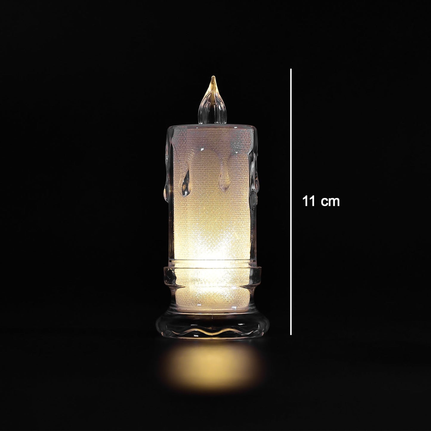 Big Flameless Melted Design Candles Set (12 pcs)