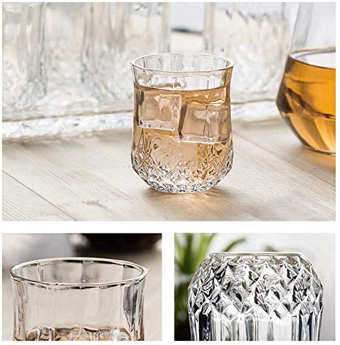 Heavy unbreakable Stylish look fully Transparent Glasses Set 250 ml (6pcs)