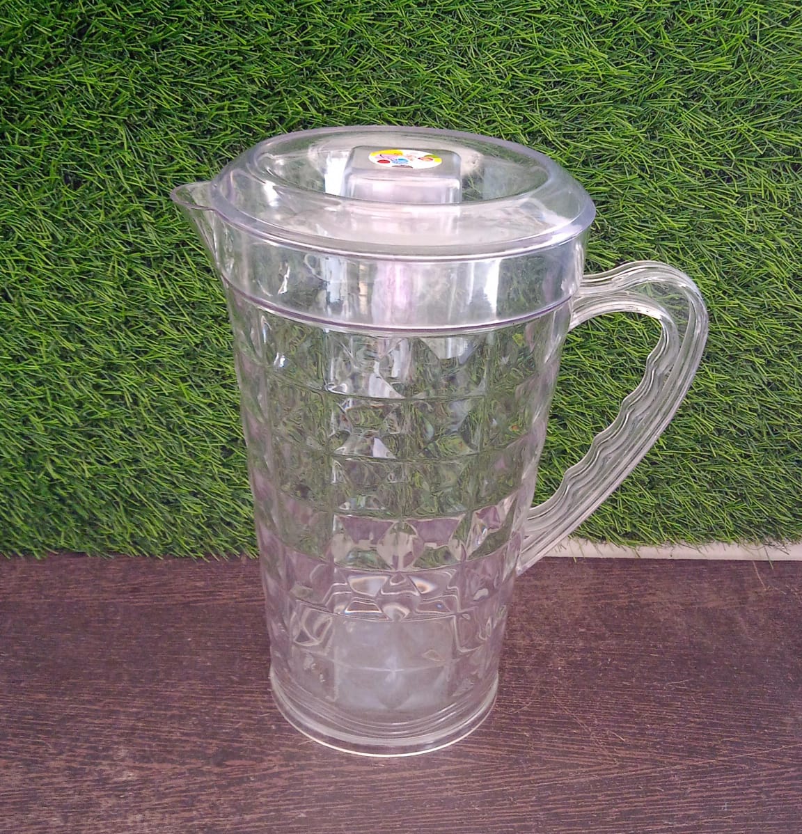 Mocktail Pet Jug Plastic Jug With lid, Drinking Beverage Jag, Transparent Tableware Reusable BPA Free, Plastic Water jug for Home use, Perfect for Home, Restaurants