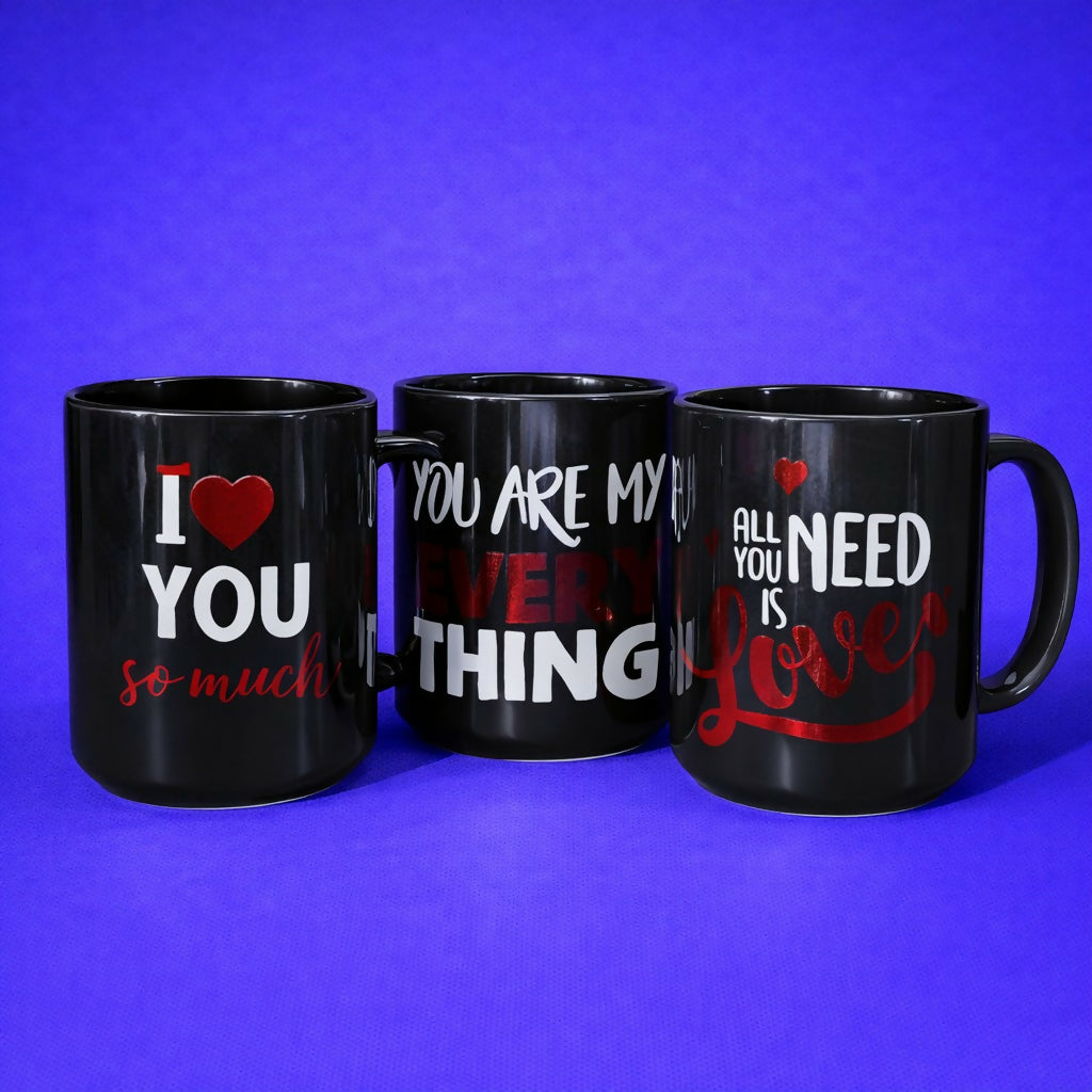 Printed Ceramic Coffee Mug Romantic Message Cup for Gift