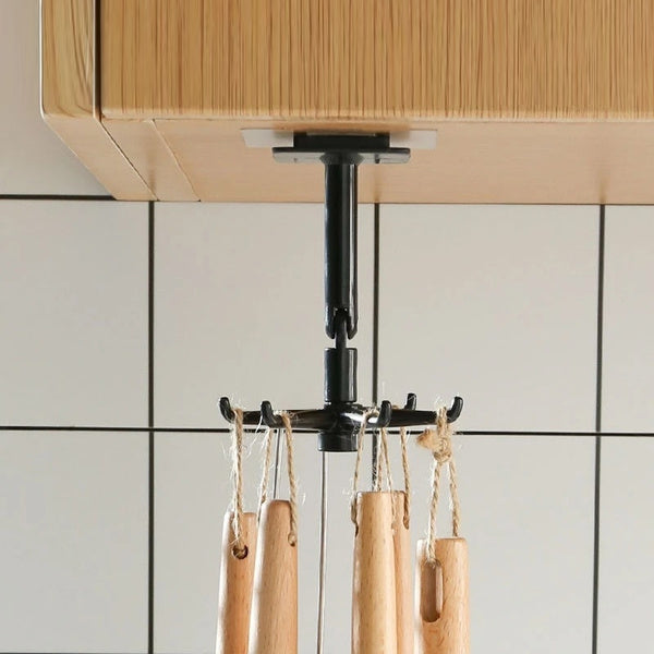 360° rotatable hooks for hanging (Pack of 2) (Brown Box)