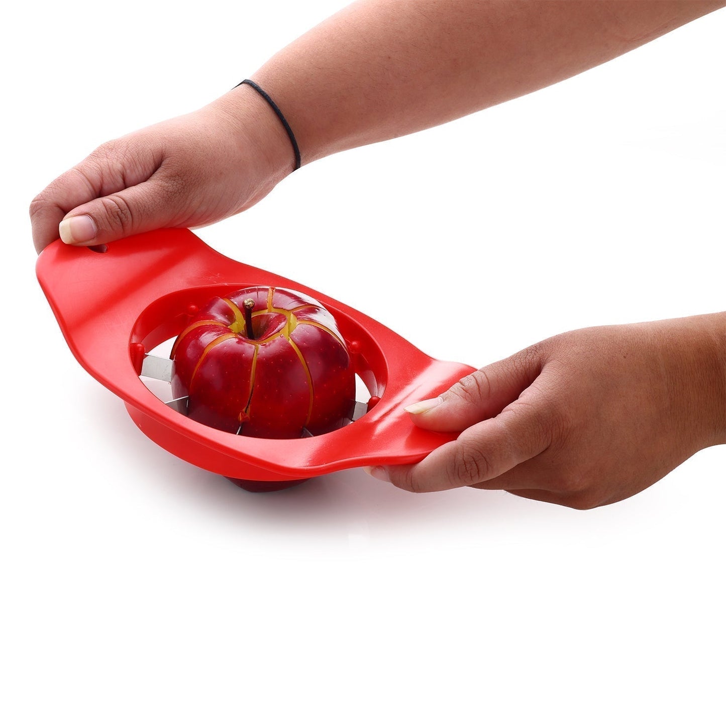Ganesh Plastic & Stainless Steel Apple cutter (colors may vary)
