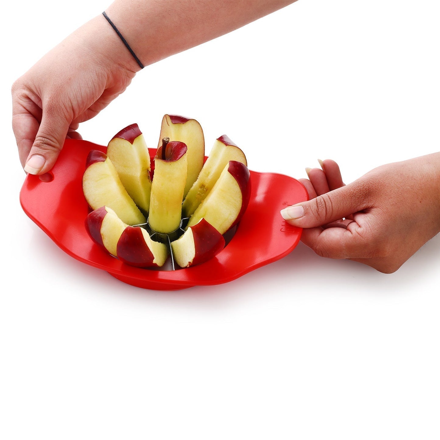 Ganesh Plastic & Stainless Steel Apple cutter (colors may vary)