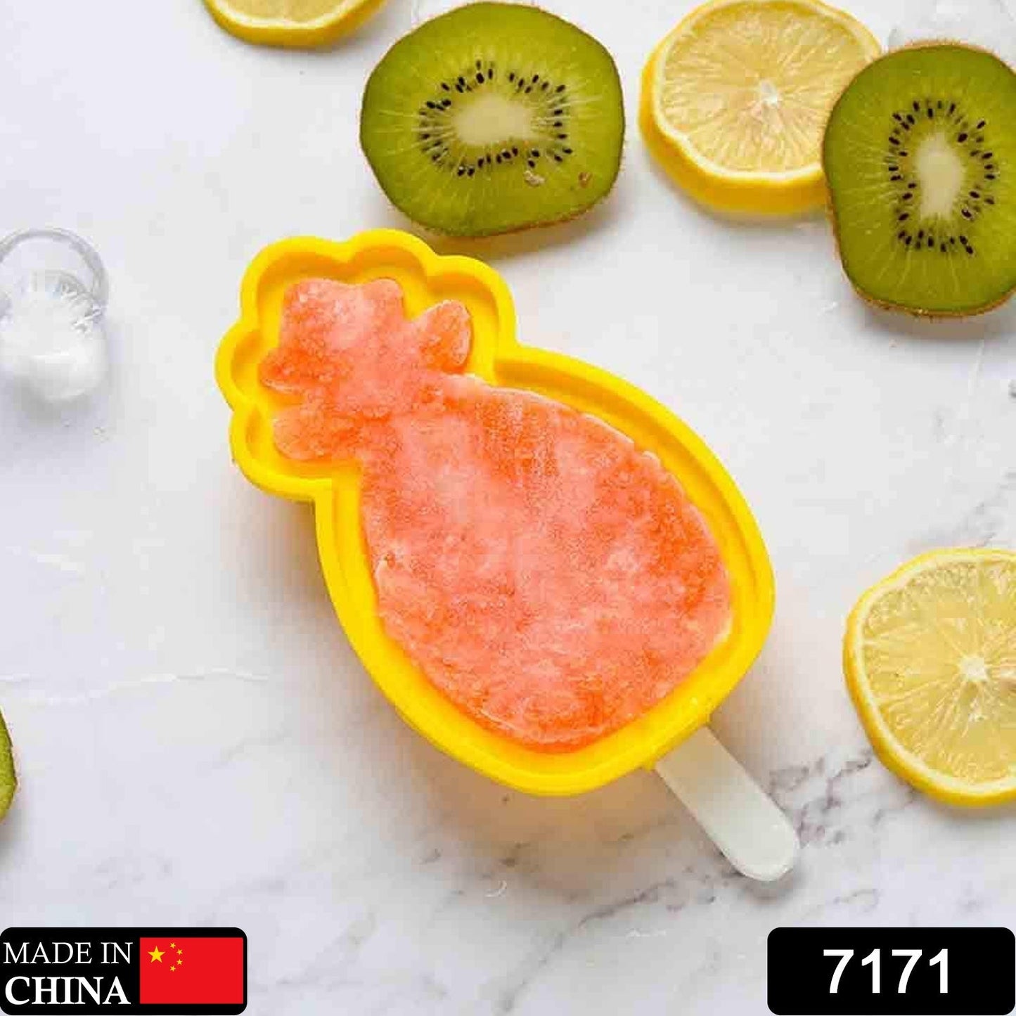Pineapple Shape sicle Molds - Durable Silicone Ice Candy Cream Mould, DIY Ice Kitchen Tool