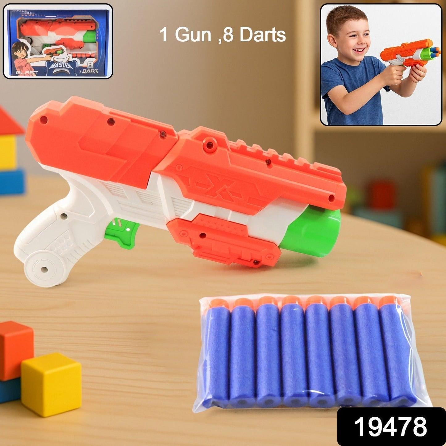 Z Master Toy Gun with Foam Bullets Compact Shooting Toy for Kids