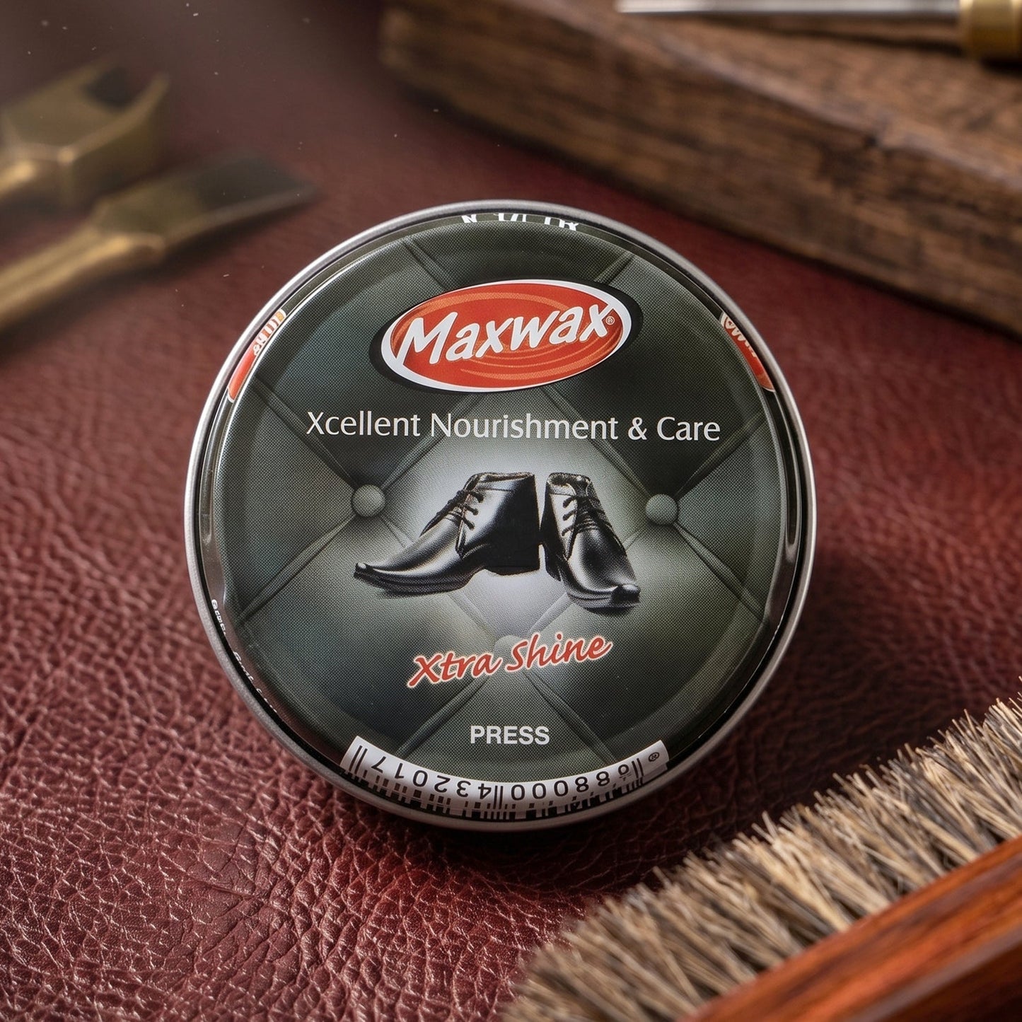 Maxwax Black Shoe Polish Cream (1 Pc, 40 Gm)