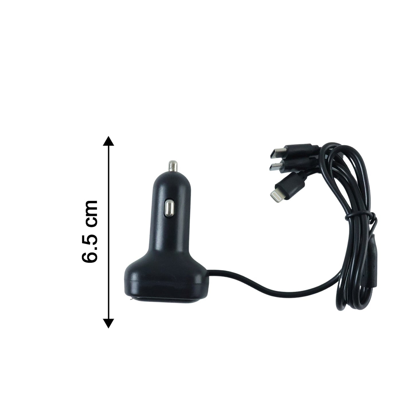 RGB Breathing Light Multi Port Car USB Charger (1 Set, 62 Cm)
