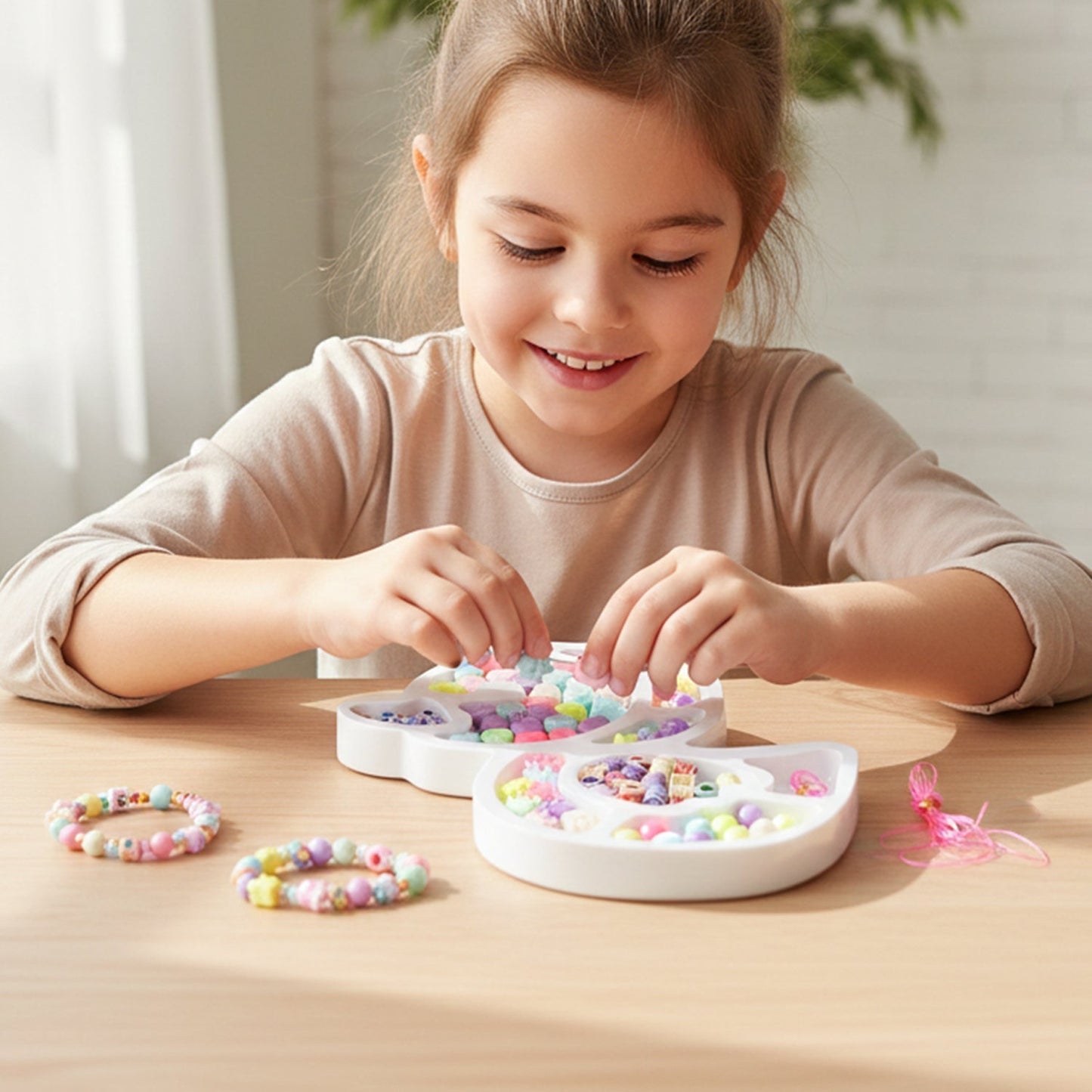 DIY Kids Beading & Jewelry Making Craft Kit (1 Set)