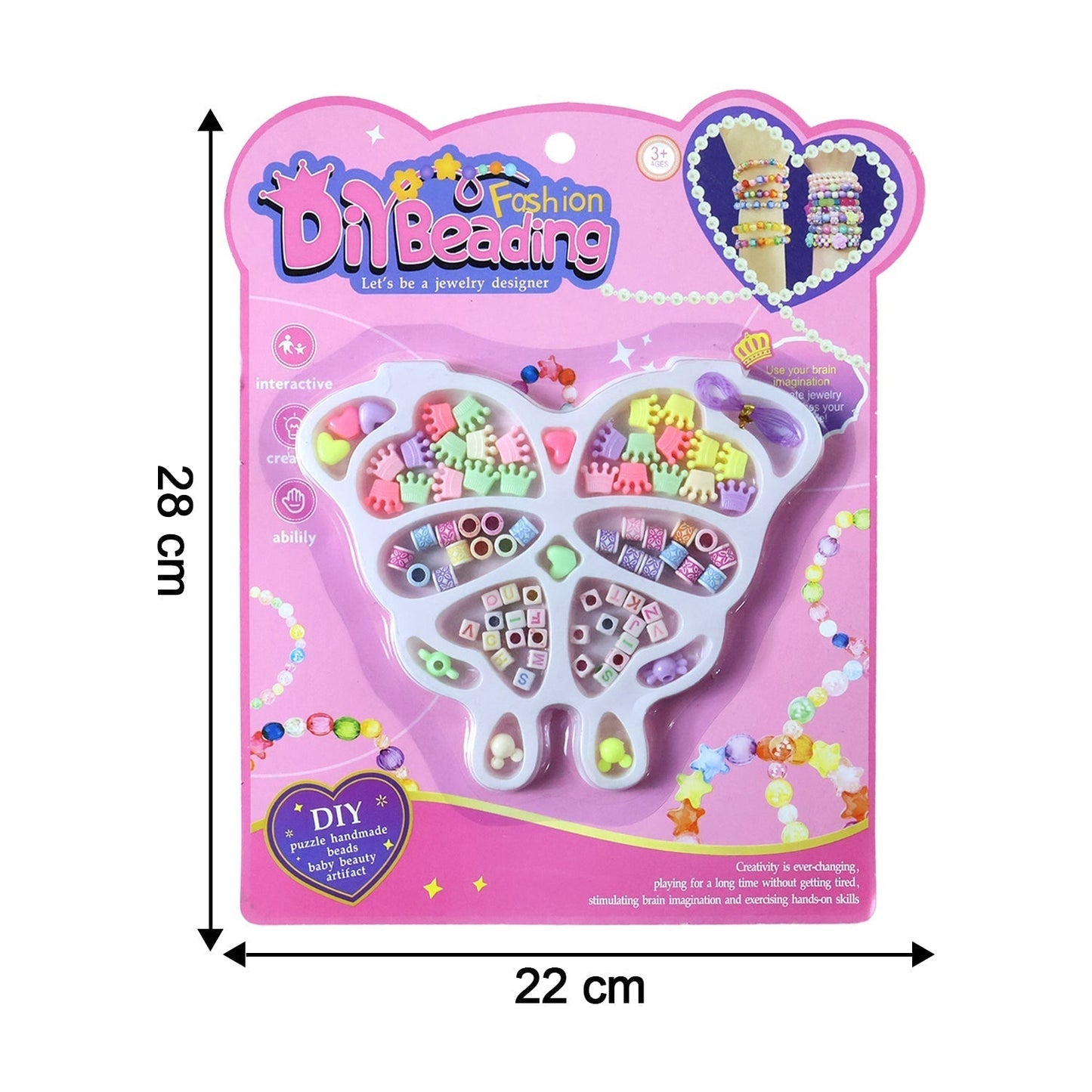 DIY Fashion Beading Jewellery Making Kit (1 Set)