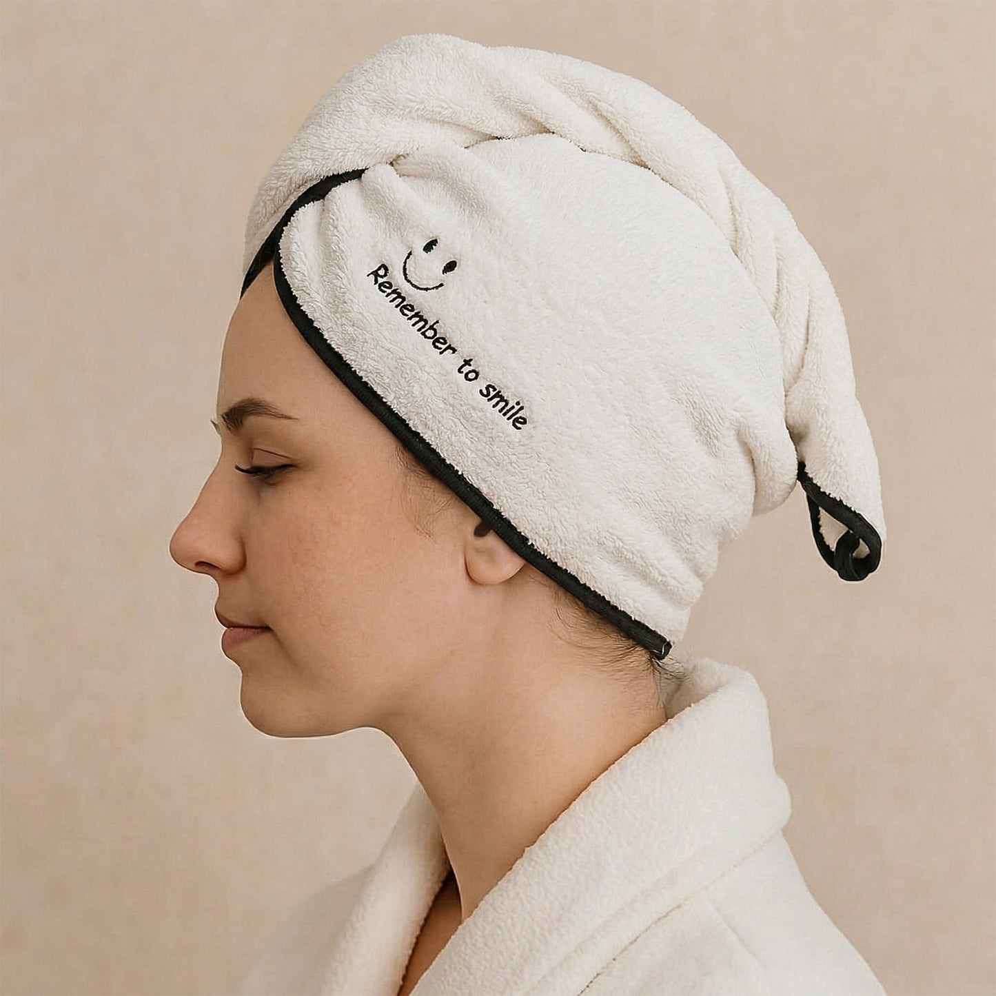 Super Absorbent Microfiber Hair Drying Towel Wrap (1 Pc)