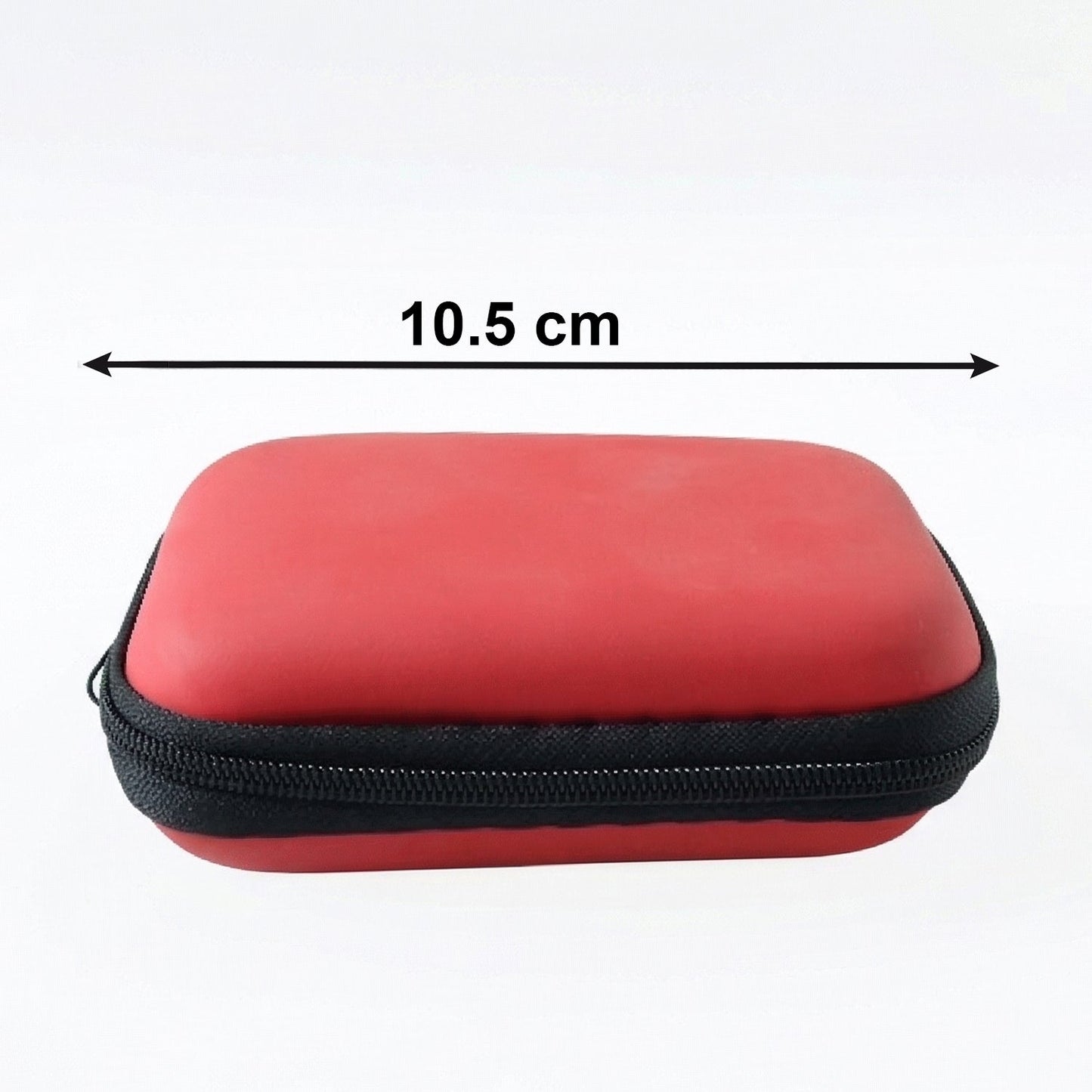 Premium Wired Earphone with Zipper Carry Case Set (1 Set)