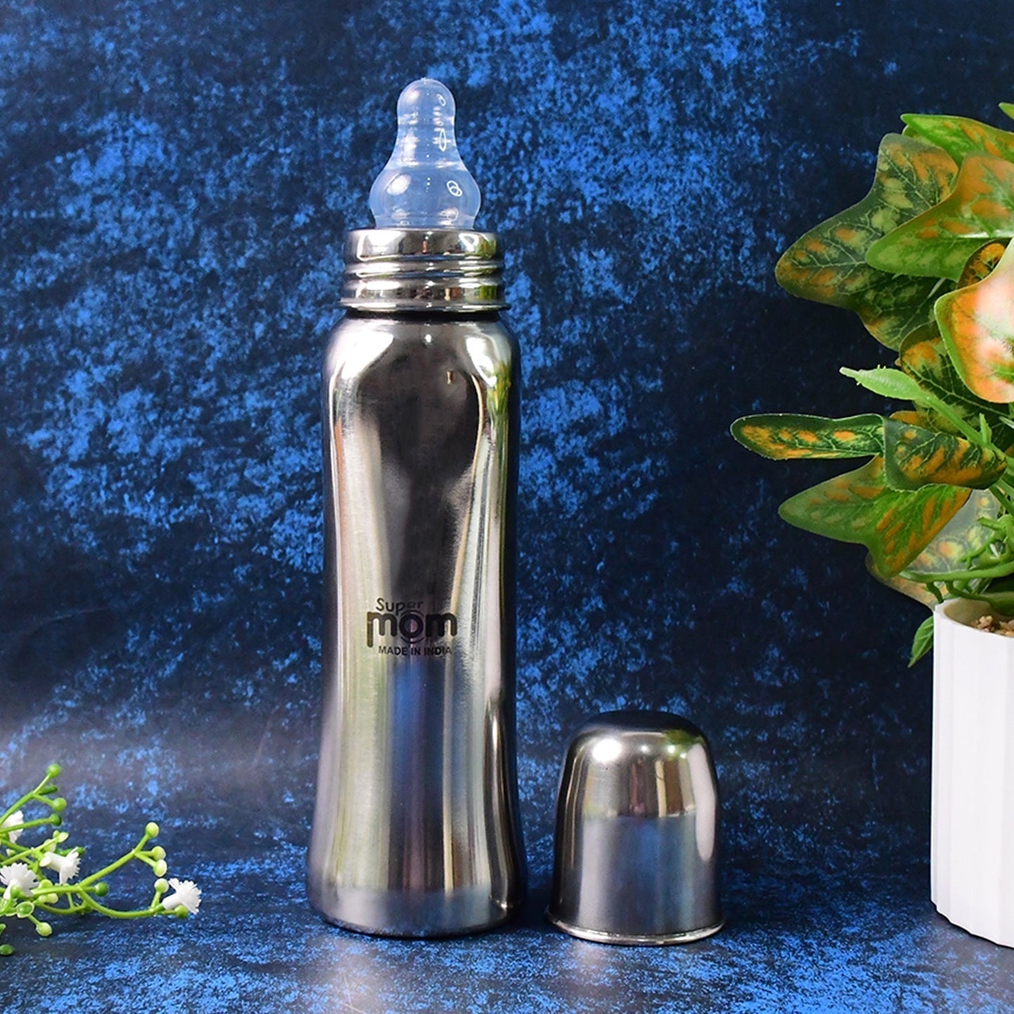 Supermom Lion Stainless Steel Feeding Bottle – 250ml