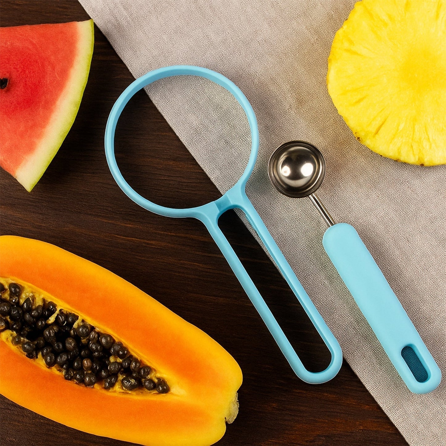 Multi-Function Melon Baller and Fruit Cutter Set