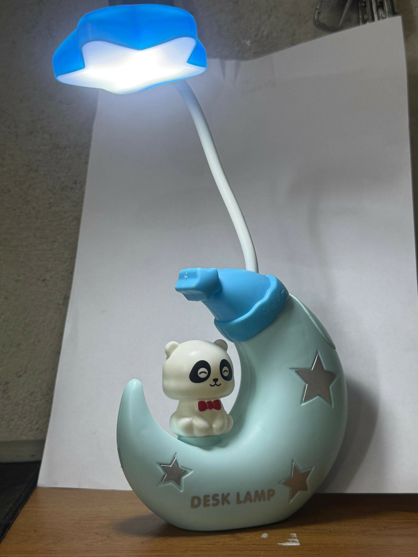 Moon Panda Kids LED Desk Lamp with Adjustable Neck Night Light