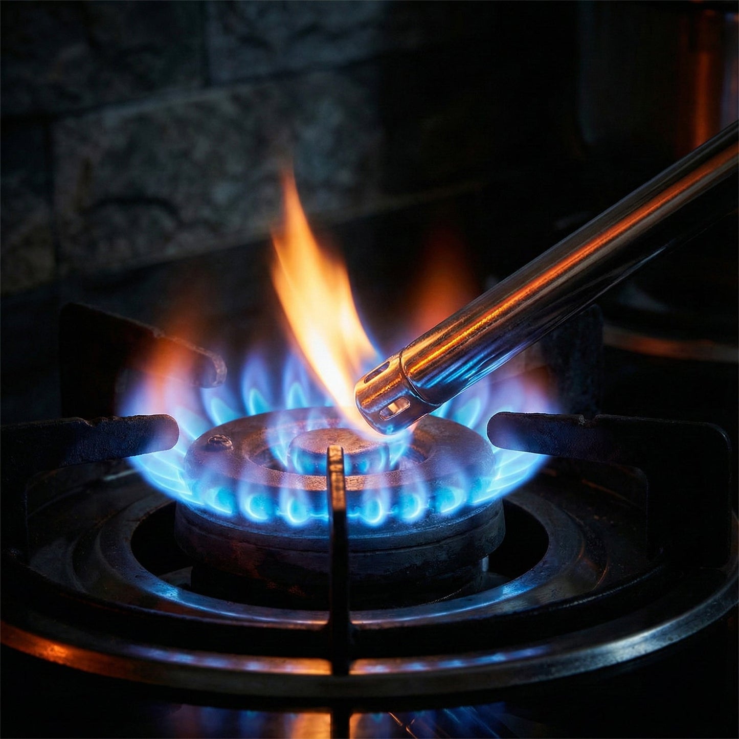 Extra-Long Stainless-Steel Gas Stove Lighter (1.5 Feet Length)