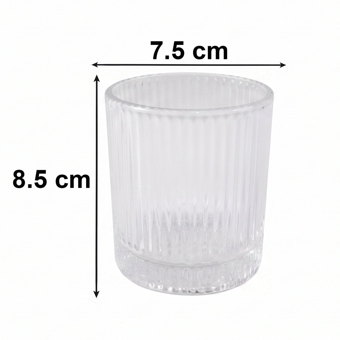 Premium Crystal Glass Tumbler (6 Pc Set, 250 ML Each)