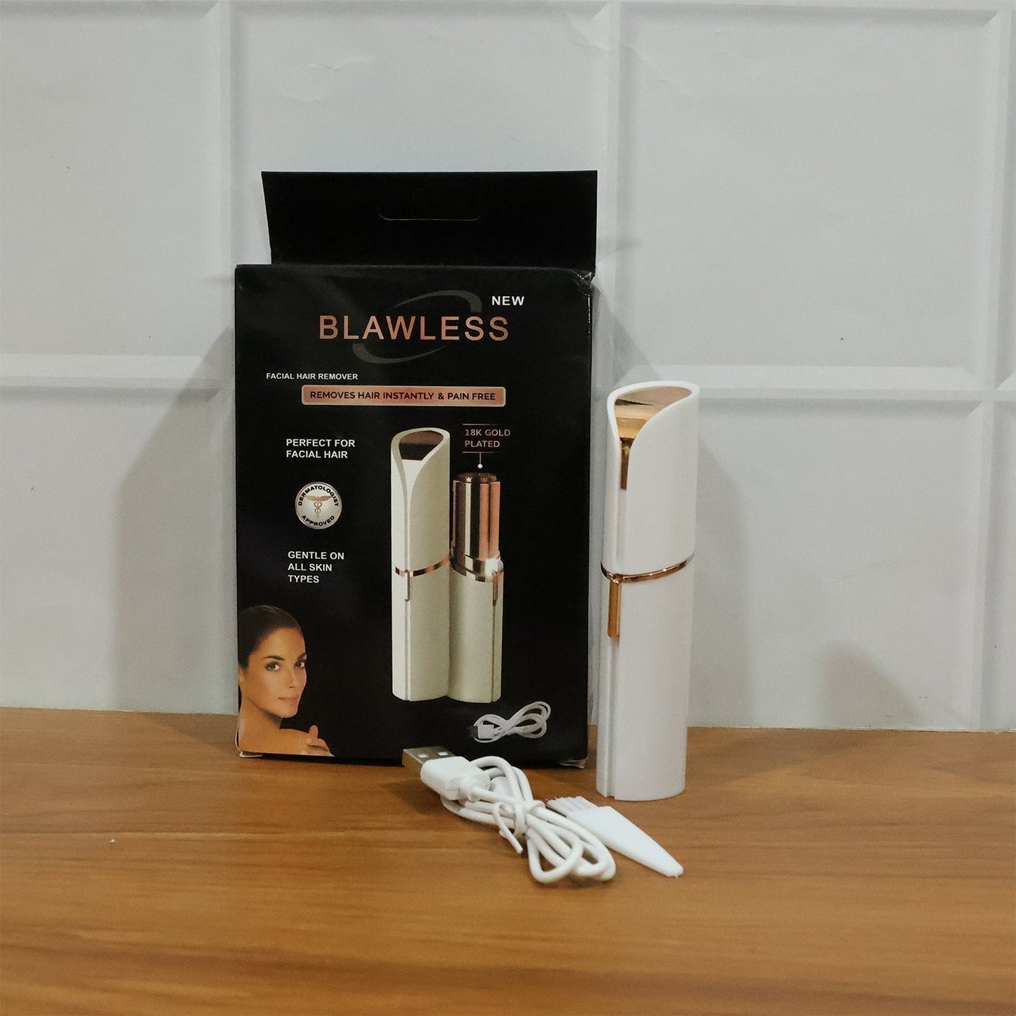 Rechargeable Facial Hair Remover Set for Women – 1 Set