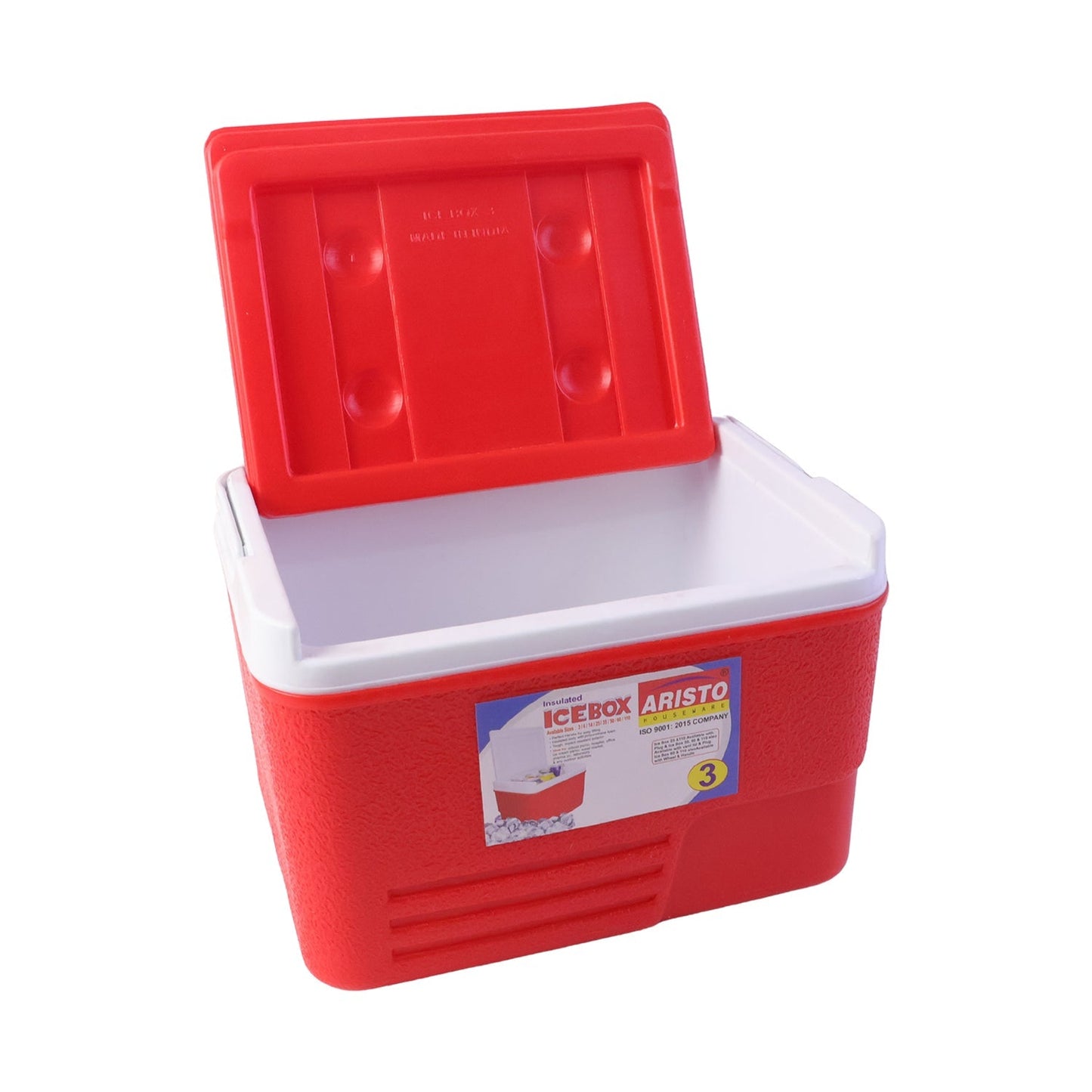 Heavy Duty Insulated Ice Box (1 Pc, Red / 3Ltr)