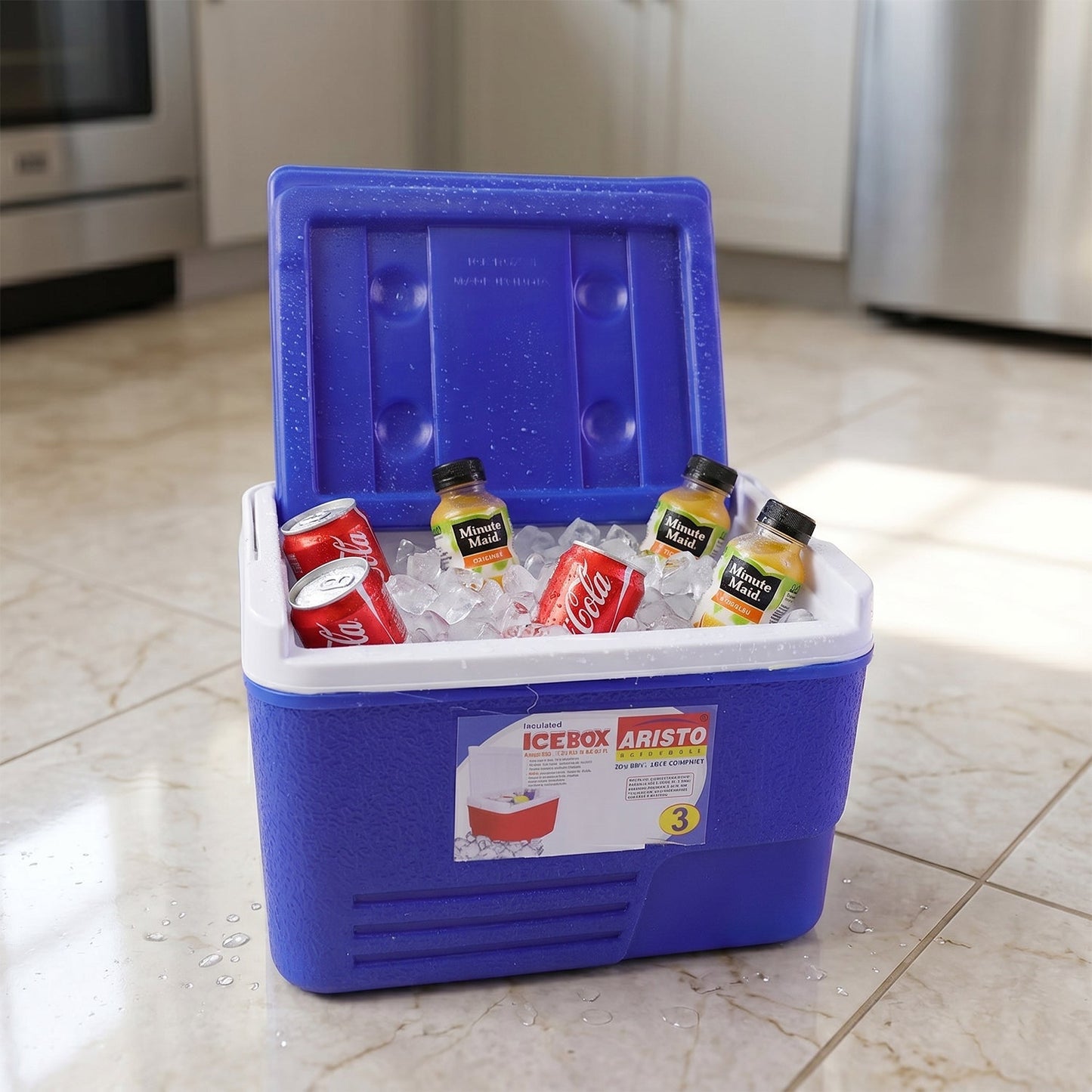 Heavy Duty Insulated Ice Box (1 Pc, Blue / 3Ltr)