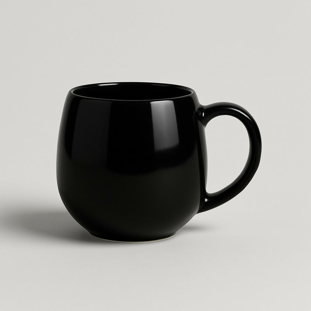 “I Love Her†Black Ceramic Coffee Mug with Handle