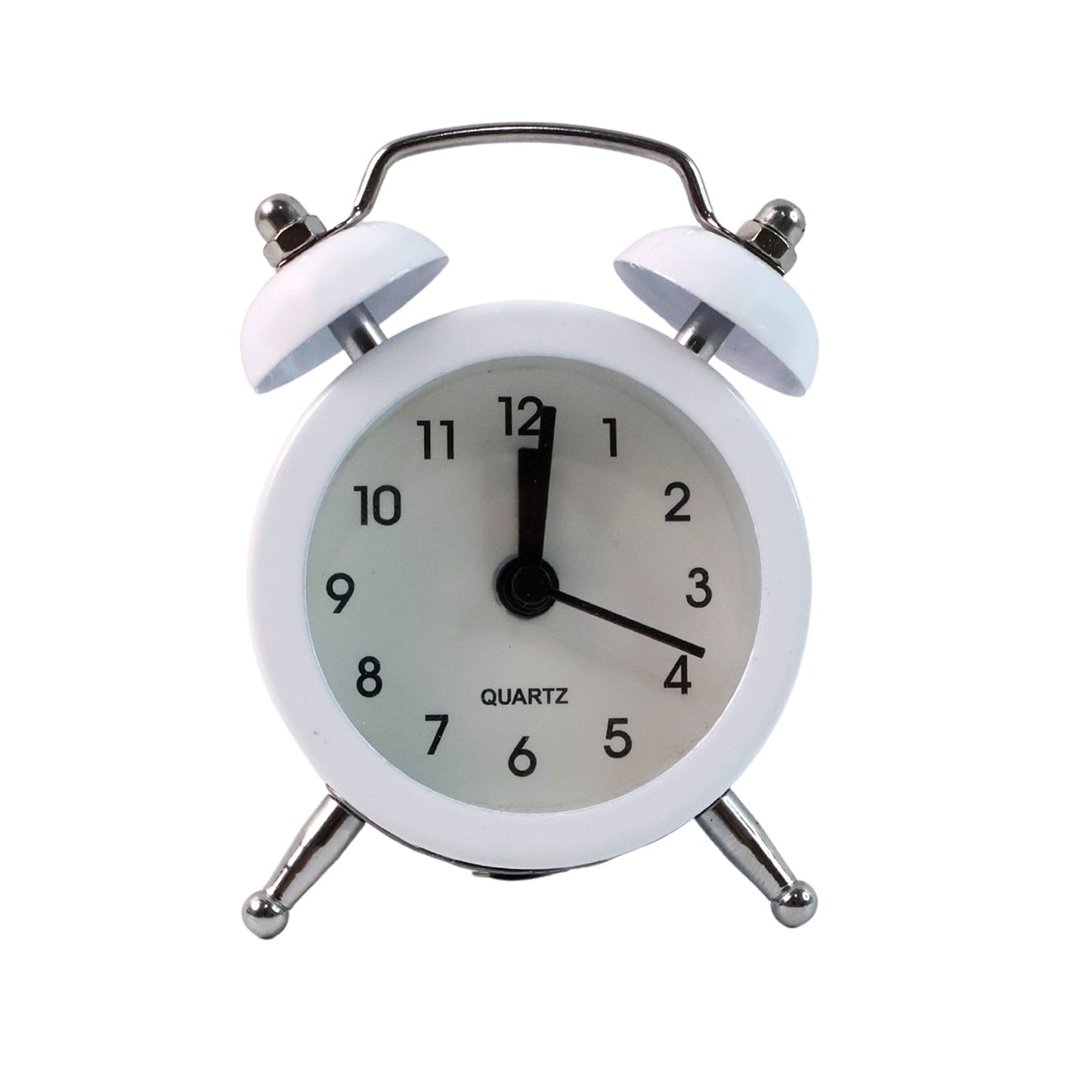 Small Twin-Bell Analog Alarm Clock - (1 Pc)