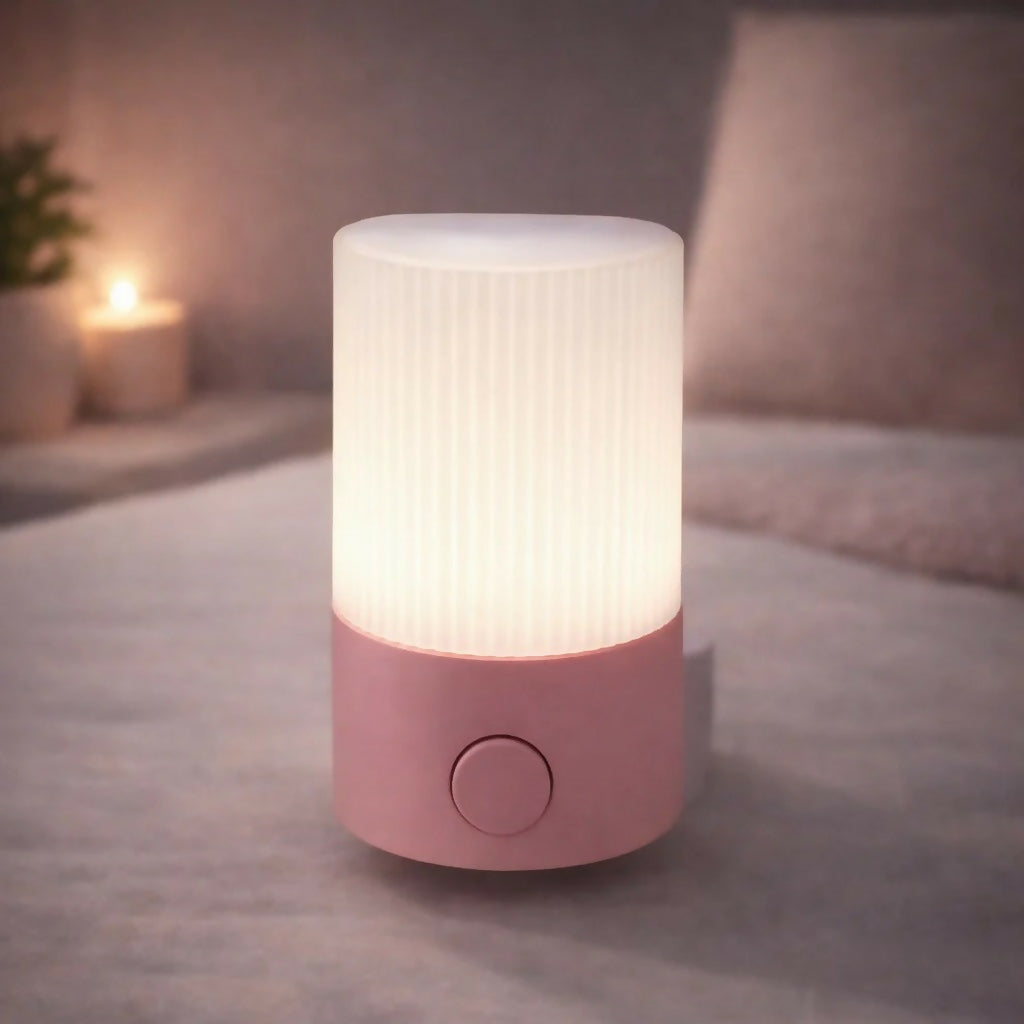 Portable LED Night Lamp with Soft Light for Bedroom & Desk (Color may vary)