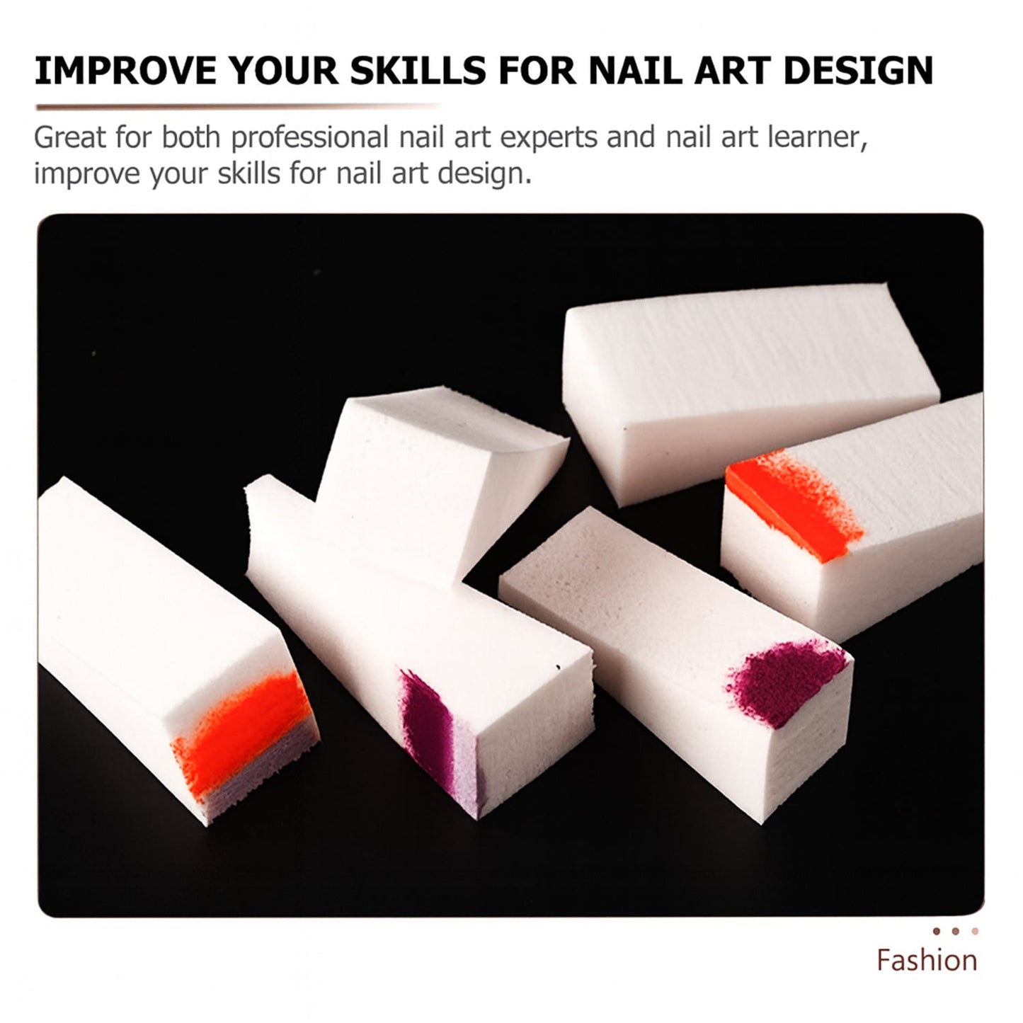 10 Pcs Nail Buffer Blocks – Professional Manicure & Pedicure Nail Polishing Sponge