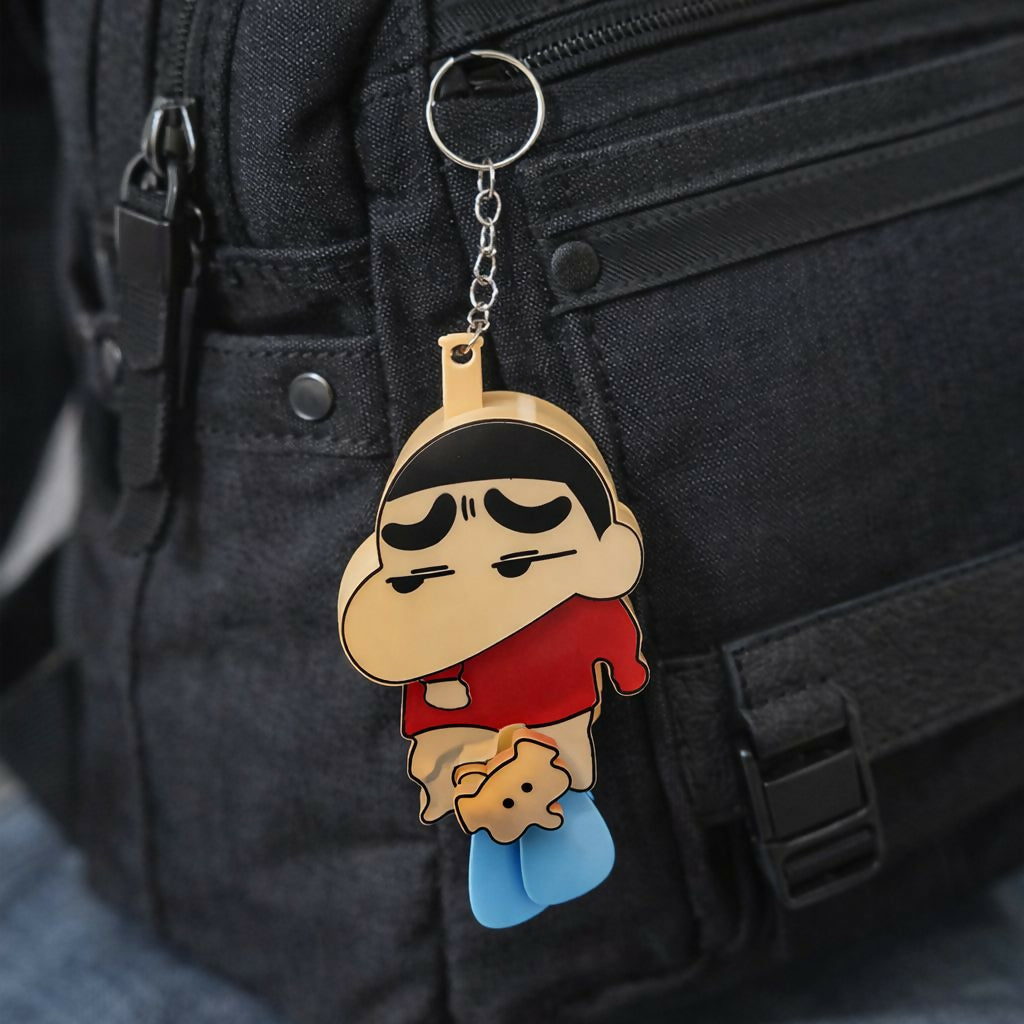 Cute Cartoon Boy Keychain for Bags, Keys & Kids Accessories